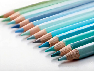 Obraz premium close up of colored pencils. pencil, color, pencils, school, art, drawing, education, draw, colored, sharp, wood, crayon, colorful, colour, office, pen, rainbow, group, writing, yellow, wooden, macro,