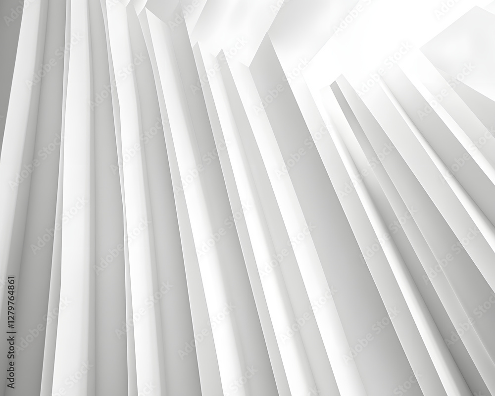 Aufkleber abstract architectural design with dynamic white lines emphasizing modern aesthetics and space
