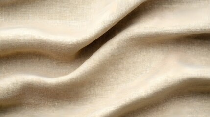 Fototapeta premium Soft Cream Fabric Texture With Elegant Flow And Subtle Patterns