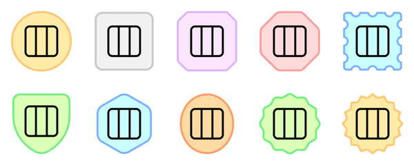Editable vector three columns view icon. Part of a big icon set family. Perfect for web and app interfaces, presentations, infographics, etc
