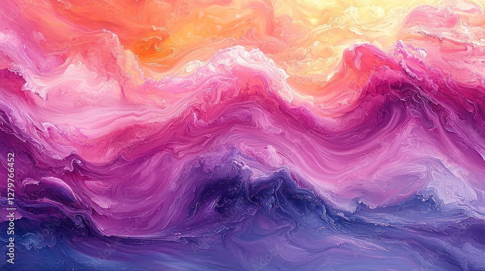 Poster abstract colorful swirls: a vivid display of hues and textures