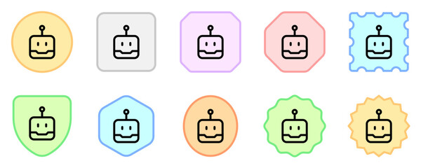 Editable robot head vector icon. Part of a big icon set family. Perfect for web and app interfaces, presentations, infographics, etc