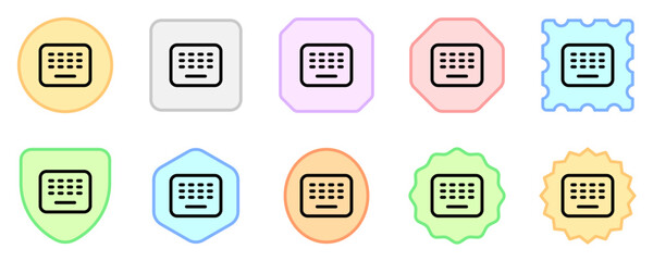Editable vector wireless keyboard icon. Part of a big icon set family. Perfect for web and app interfaces, presentations, infographics, etc