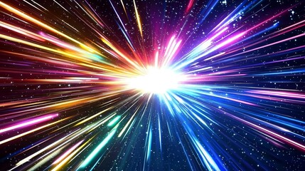 Obraz premium Hand-Edited Background Illustrating Cosmic Phenomena