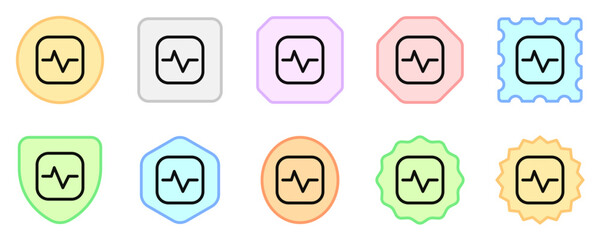 Editable vector heartbeat system status icon. Part of a big icon set family. Perfect for web and app interfaces, presentations, infographics, etc