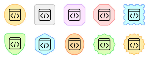 Editable vector web programming icon. Part of a big icon set family. Perfect for web and app interfaces, presentations, infographics, etc