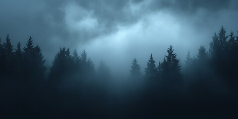 Misty Forest at Night (1)