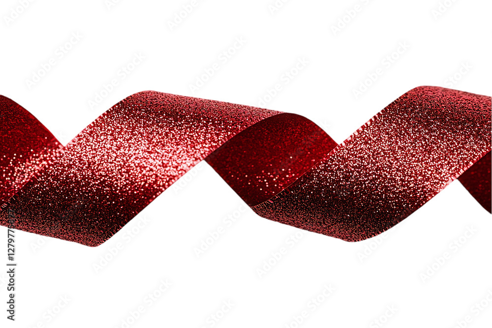 Poster red ribbon design, abstract background. possible use in graphic design