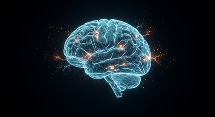 Illuminated Brain: A Mesmerizing Network of Light and Energy