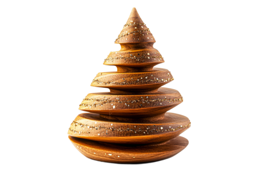 Wooden Christmas tree centerpiece