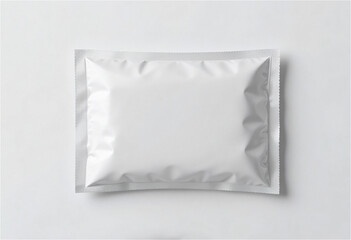 aluminum foil plastic sachet packaging mockup