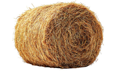 Hay bale, agricultural, rural, isolated, ideal for farm or country background