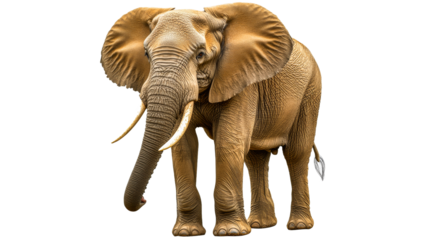 Large elephant stands proudly in natural habitat