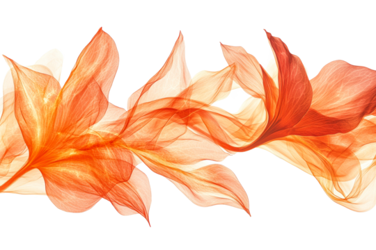 Colorful flowing abstract design with orange hues