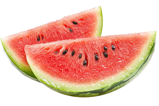 Fresh watermelon slices served on a dish