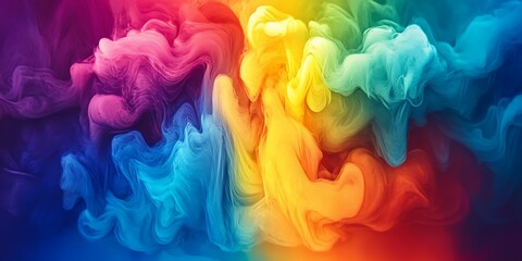 Fototapeta premium Colorful Ink Mix Abstract Art