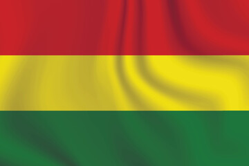 Flag of Bolivia. Bolivian national symbol in official colors. Template icon. Abstract vector background.