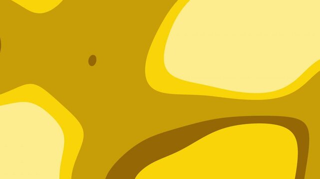 Abstract yellow pattern suitable for backgrounds, textiles, print designs, and social media graphics with a modern aesthetic. animation