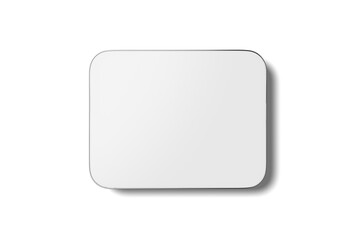 Flat Lay View of Food Container, 3D Illustration