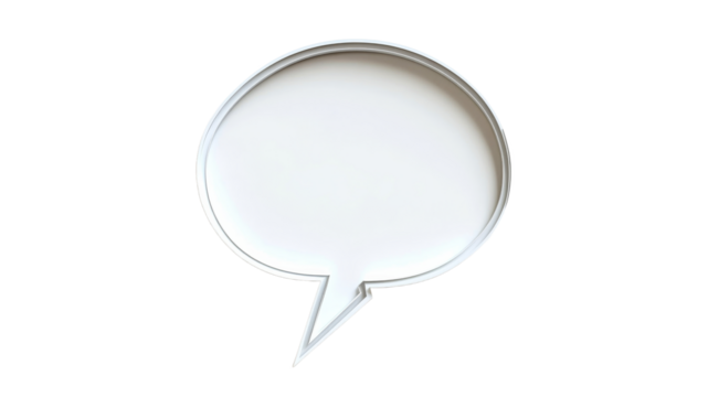 Blank bubble for creative ideas