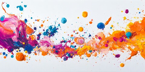 Obraz premium Abstract Paint Splatter Art (5)