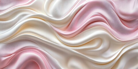 Obraz premium Pastel silk fabric folds, flowing texture, abstract background
