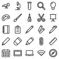 Creative and Scientific Exploration icon set