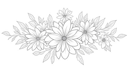 coloring books flower beautiful 