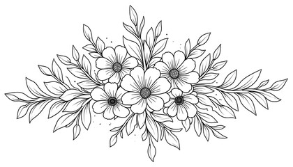 coloring books flower beautiful 