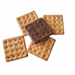 biscuits isolated on white