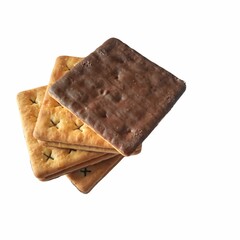 chocolate bar isolated on white