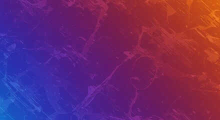 Abstract Gradient Background Texture Vibrant Blue Purple and Orange Hues with Grunge Effect