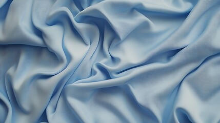 Obraz premium Light blue fabric folds, texture, draping