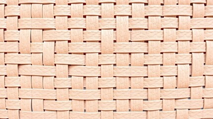 Obraz premium Interwoven Beige Texture background Close-Up of Intricate Basketry Weave with Natural Fiber Strips
