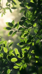 Green Leaves Show Sunlight And Natural Beauty In Focus