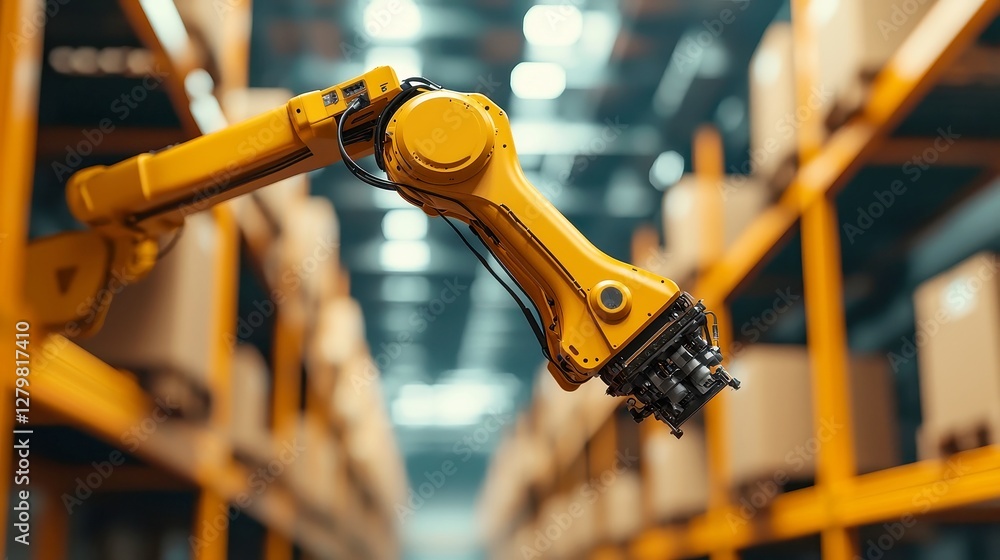 Poster ai chatbots transforming supply chain management, enhancing logistics efficiency, streamlining track