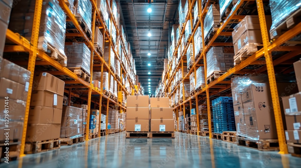 Poster ai chatbots in supply chain management, exploring the role of ai chatbots in streamlining logistics,