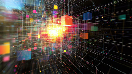 Obraz premium Abstract Digital Network