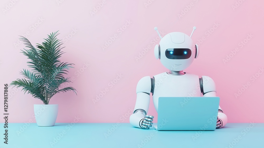 Poster ai chatbots enhancing remote work efficiency, exploring how intelligent assistants streamline schedu