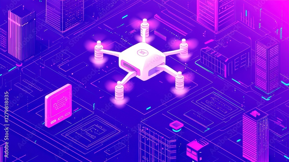 Aufkleber ai chatbots and drones, exploring the integration of ai chatbots with drones for automated deliverie