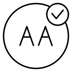 General capital letter format input symbols