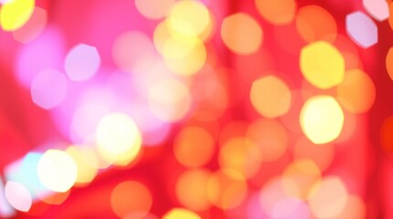 Radiant Bokeh Glow, Dreamy Circular Light Effects in Warm and Vibrant Hues