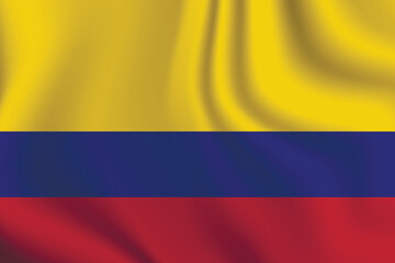 Fototapeta premium Flag of Colombia. Colombian national symbol in official colors. Template icon. Abstract vector background.