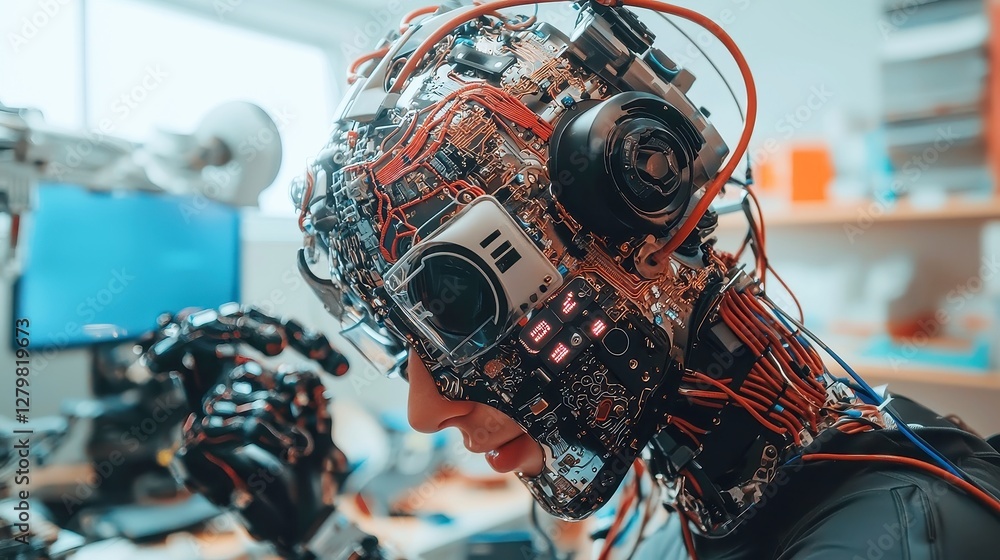 Poster ethical challenges in ai chatbot development, exploring key issues such as bias, privacy, and transp