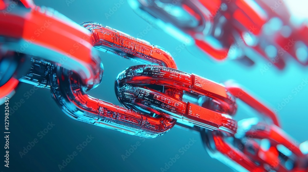 Poster blockchain's impact on ai chatbot security and transparency, exploring how decentralized technology 