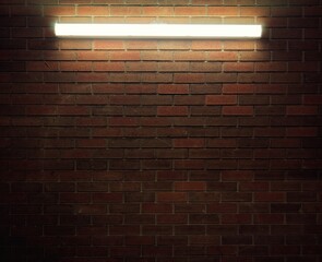 old brick wall with light 