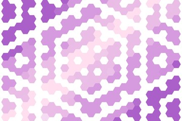 Purple pink geometric hexagon pattern with seamless interconnected design. Abstract modern concept