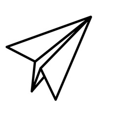 Paperplane icon vector on white background,paper plane design vector, paperplane icon vector for template,banner,web background 