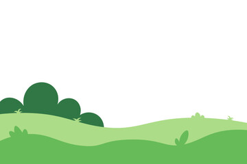 Obraz premium Green Landscape Element Hills