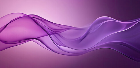 A smooth wave of purple hues creating a calming and abstract visual effect.